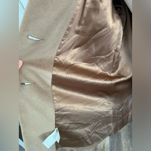 Vintage late 60’s-70s union made Nehru style camel/beige button up coat. size 12 - Picture 7 of 8
